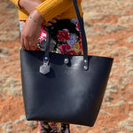 Large Lotus Tote ~  Black